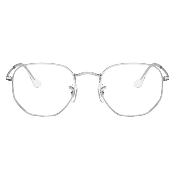 Armação de Óculos Hexagonal FN3548 Hexagonal Prata